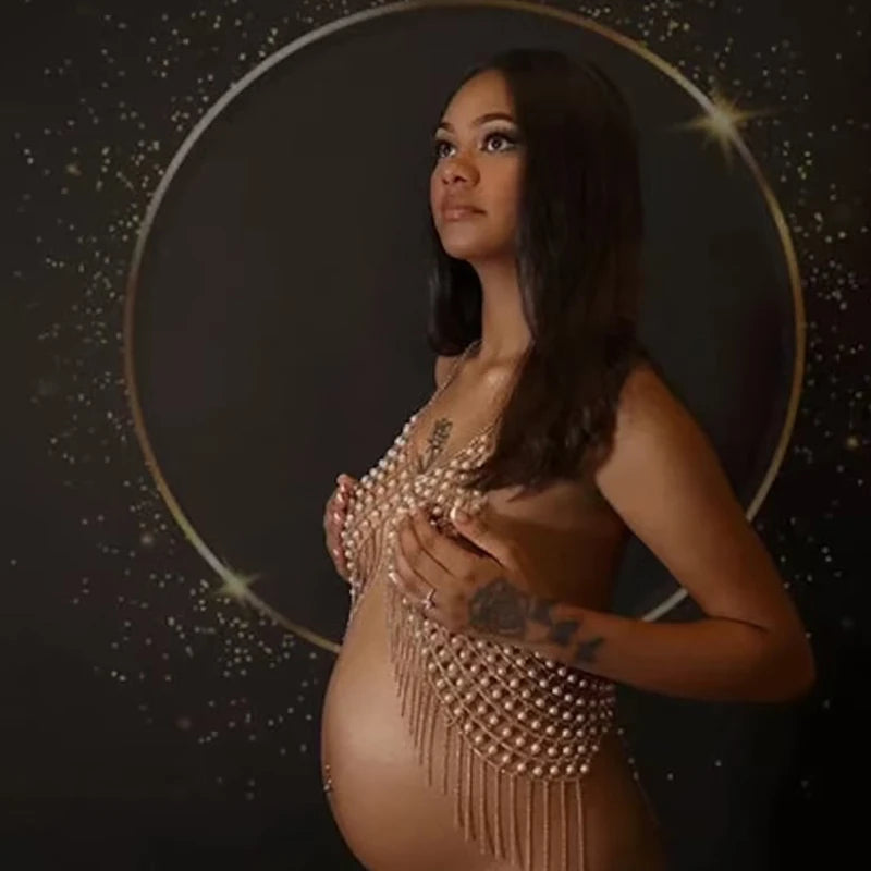 Maternity/Boudoir Body Jewelry Pregnancy Dresses for Photo Shoot Pregnancy Vest T-shirt Sexy Llingeries Peaceful Pleasures Health and Wellness
