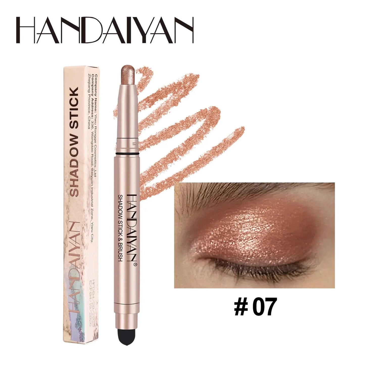 Waterproof Eyeshadow Pencil Stick | Matte Metallic Glitter