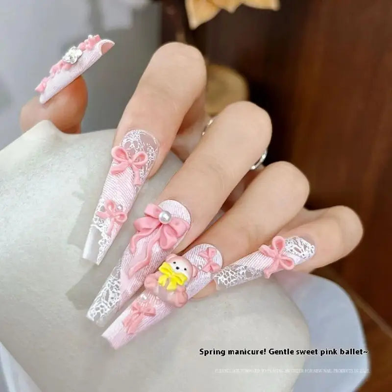 Bowknot Nail Silicone Mould Nail Art Stamp Nail Decoration Accessories DIY Handmade Tool Stereoscopic Manicure Tools Peaceful Pleasures Health and Wellness