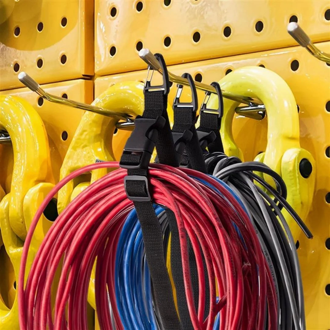 Adjustable Extension Cord Holder Organizer & Triangle Clips