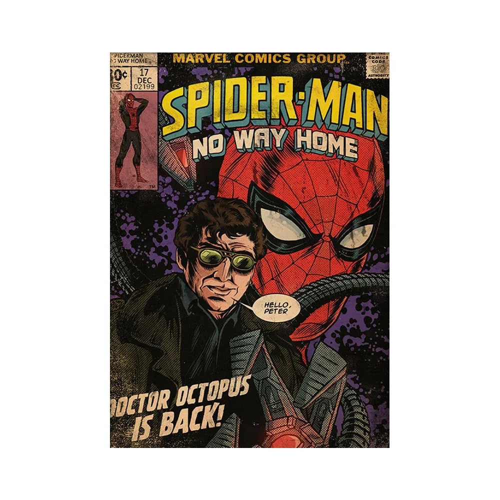 Spiderman No Way Home Movie Poster And Print Superhero Canvas Painting Wall Art Living Room Home Decoration Gift Peaceful Pleasures Health and Wellness 2 20x30cm