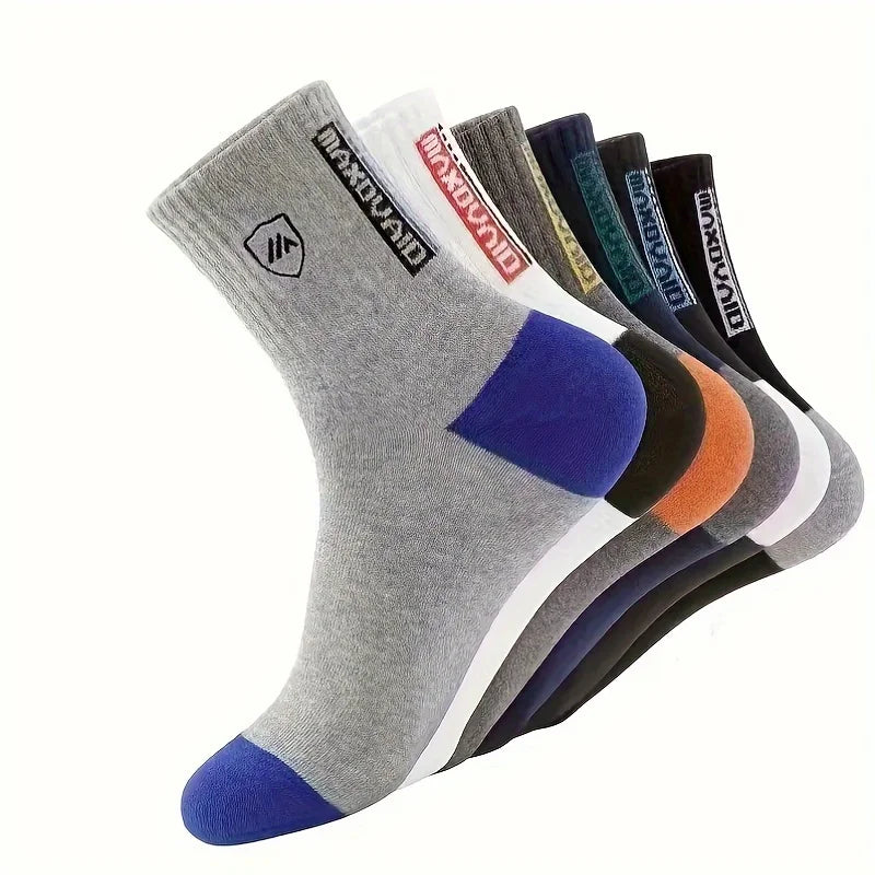 WEINONG Men's Crew Socks 5 Pack – Breathable All-Season Men's Crew Socks Peaceful Pleasures Health and Wellness