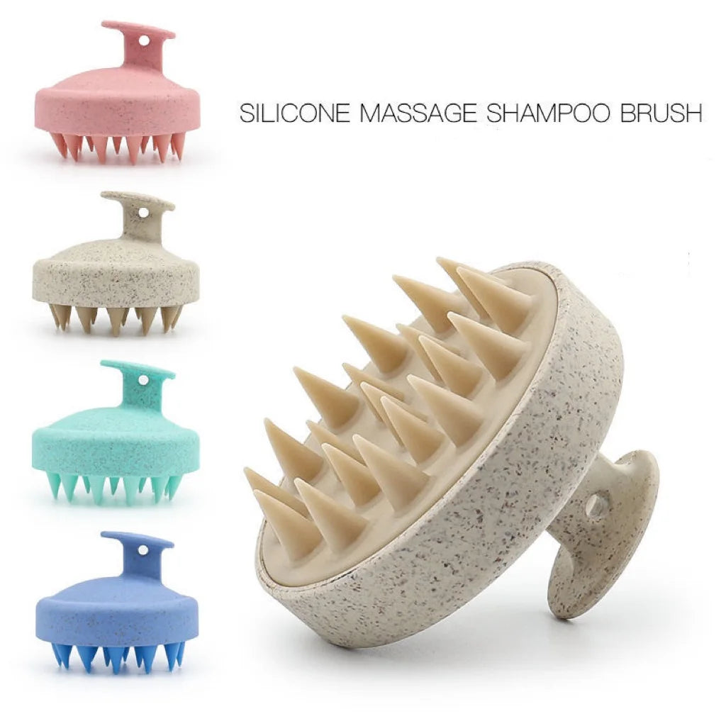 Silicone Scalp Massage Shampoo Brush – Hair & Body Shower