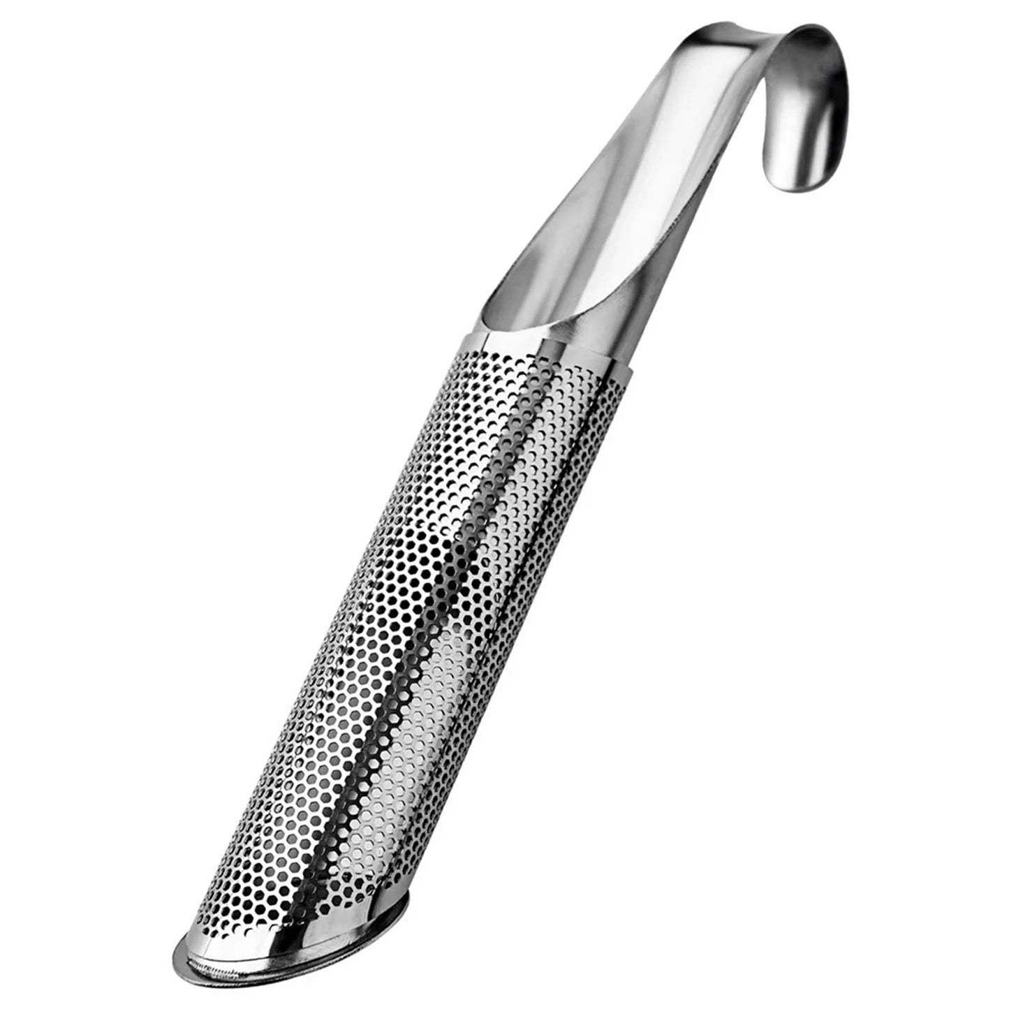 Tea Infuser Tea Strainer Wand Food Grade Curved Handle Tea Diffuser Stainless Steel Hook Tea Infuser For Loose Tea Leaf Coffee Peaceful Pleasures Health and Wellness 1pcs