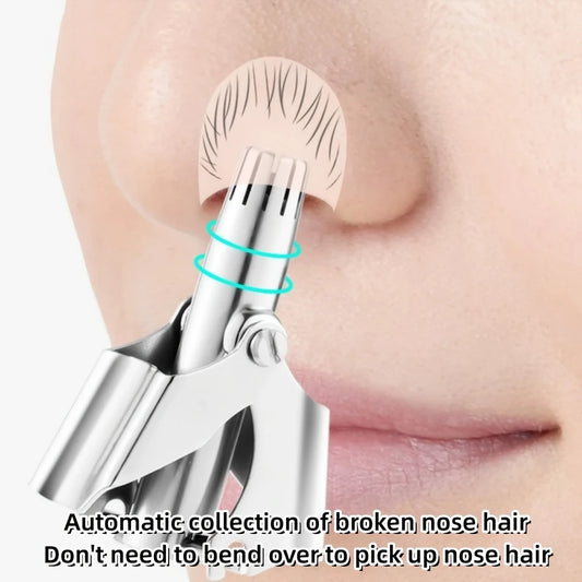 Manual Nose & Ear Hair Trimmer – Painless Washable Stainless Steel Nose & Ear Trimmer Peaceful Pleasures Health and Wellness