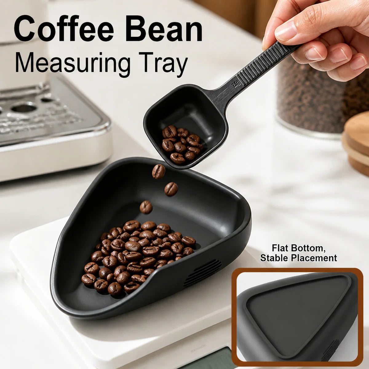Silicone Coffee Bean Dosing Cup + Sprayer Gift Set, Spoon for Tea Spoons Stirrers, Espresso Coffee Bar Accessories & Essentials Peaceful Pleasures Health and Wellness