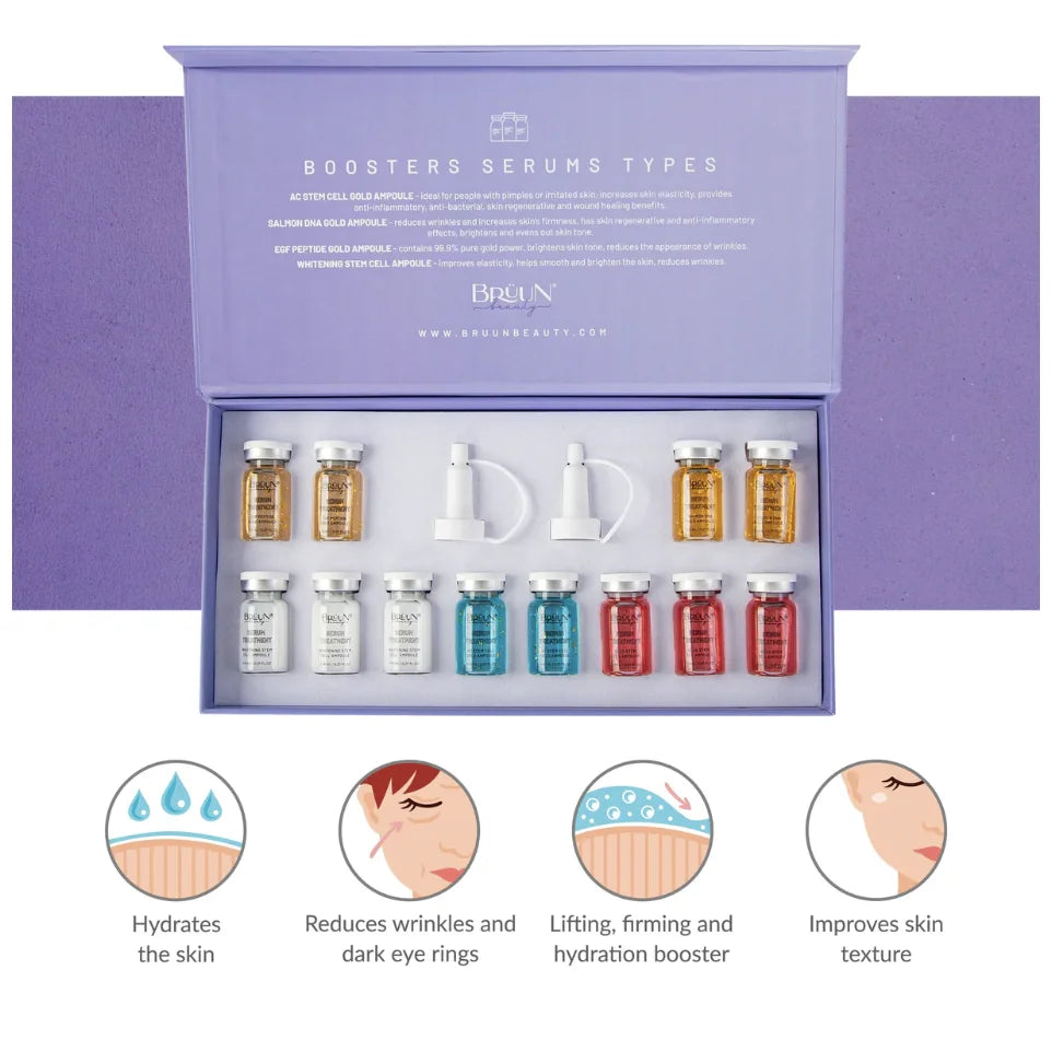 SANENDI Salmon DNA Gold BB Glow Kit 4PCS Ampoule | K-Beauty
