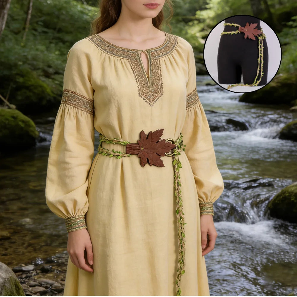 Medieval Long Knot Ring Belt Nordic Witch Rope Viking Revival Costume