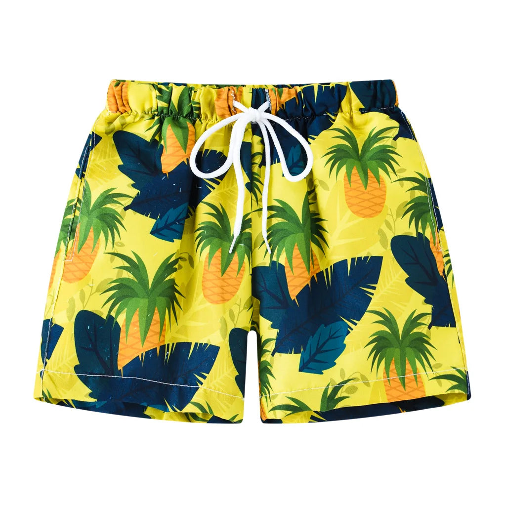 Boys Swim Trunks UPF 50+ Quick-Dry Beach Shorts Kids 3–13Y