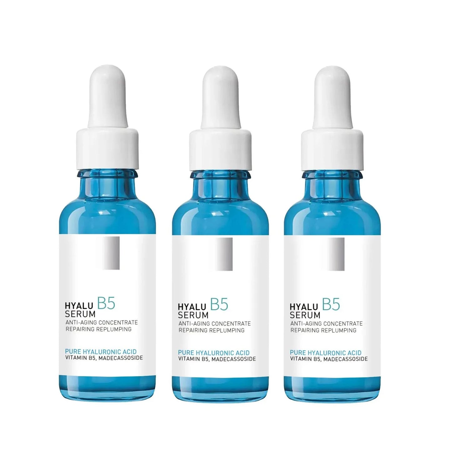 1/3/5pcs B5 Shrink Pores Serum Pure Hyaluronic Acid Lifting Firming Fine Lines Reduce Lightening Dark Circle 30ML Hyalu Essence Peaceful Pleasures Health and Wellness 3pcs