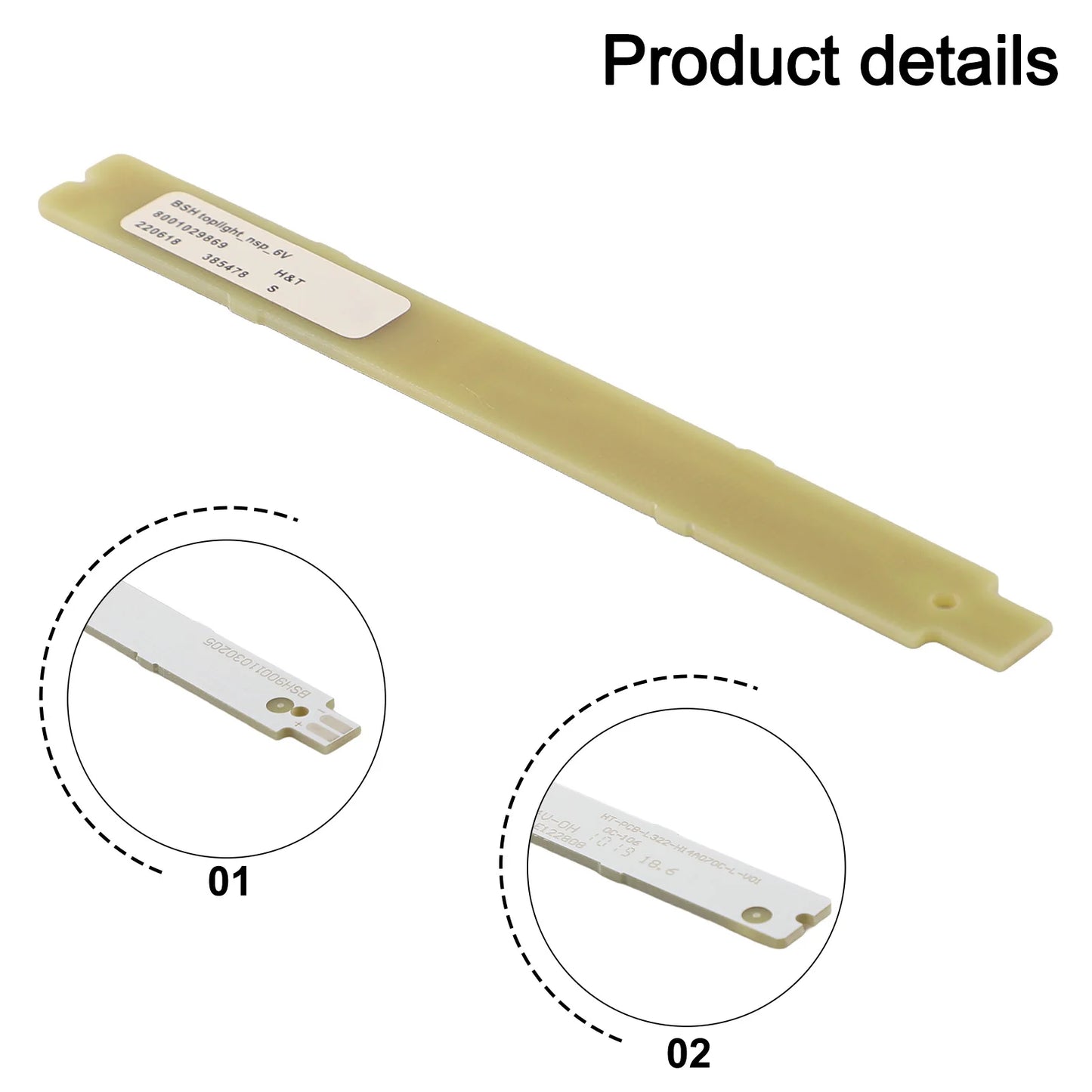 1X Refrigerator LED Light Bar Parts Siemens BSH 9001030205 9001069888