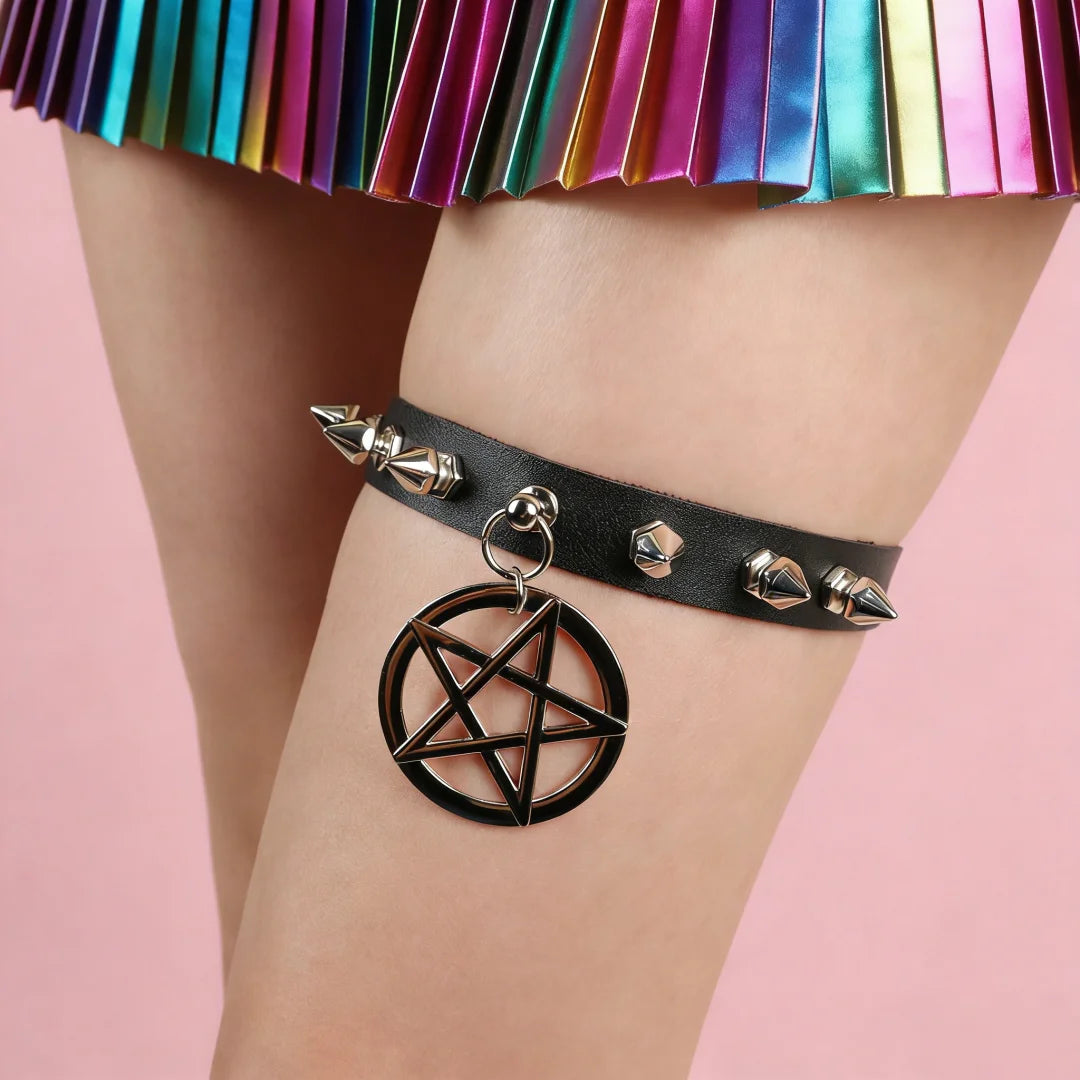 UYEE Gothic Lolita Cosplay Stockings Harajuku Pentagram Punk Uniform