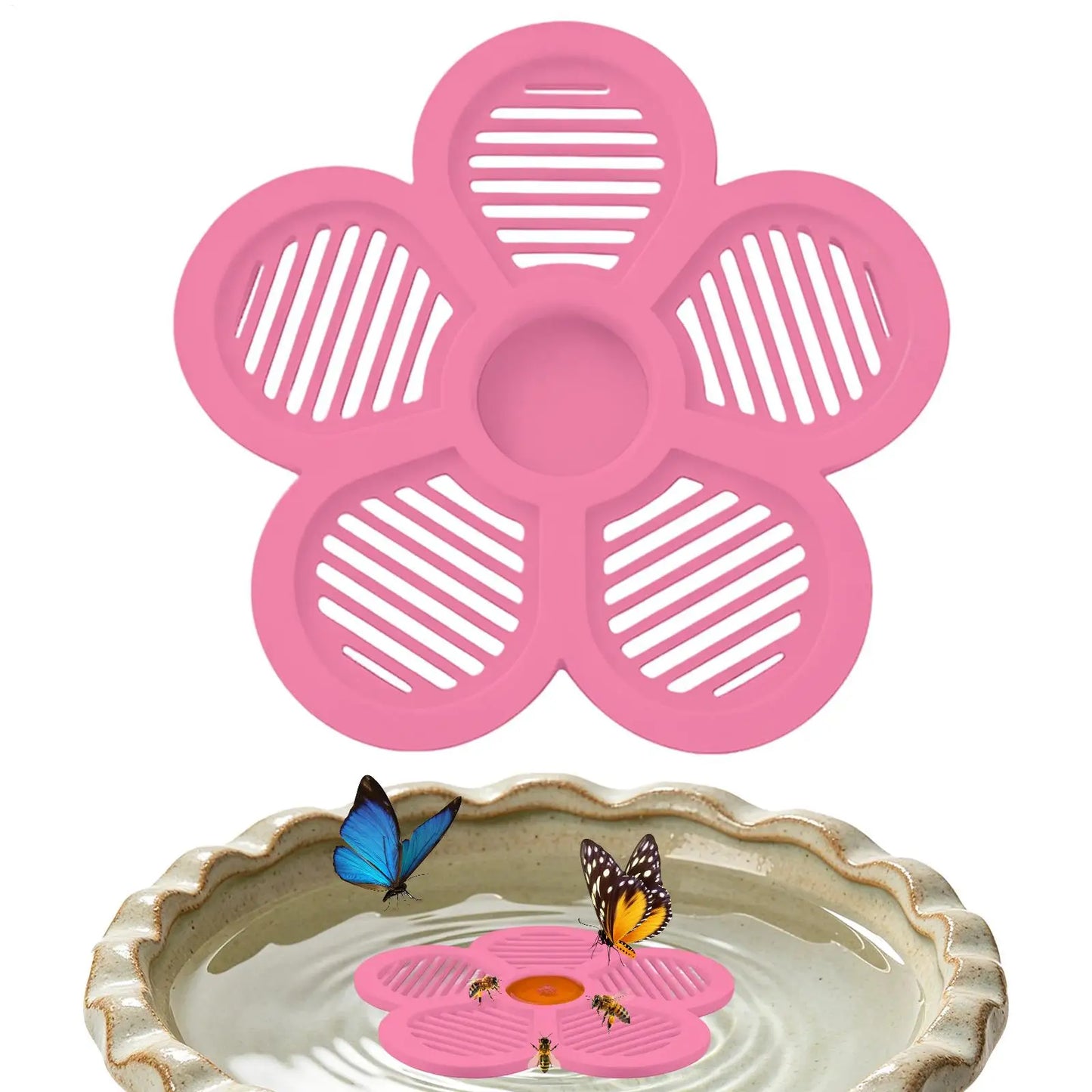 Floating Bee Island Waterer – Pollinator Drinking Tray