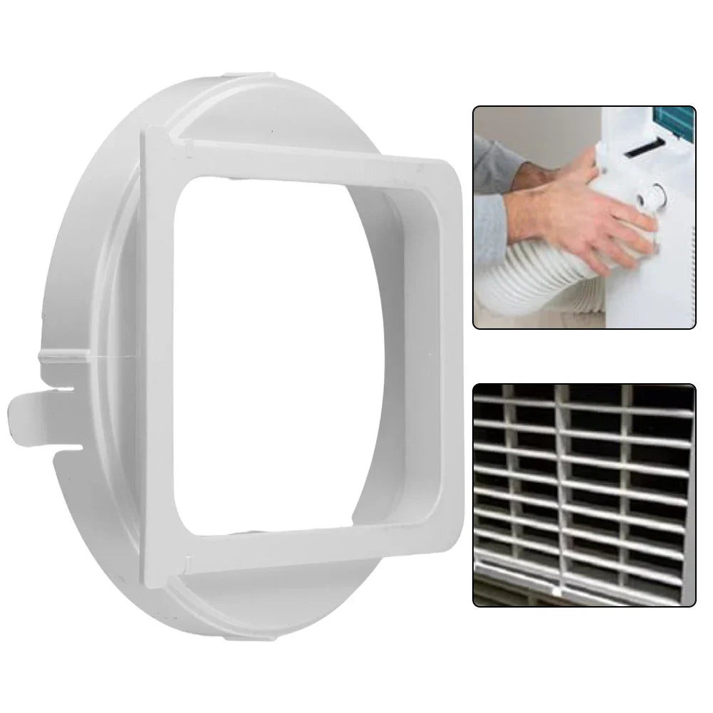 150mm Portable AC Exhaust Hose Adapter – Square to Round Fit