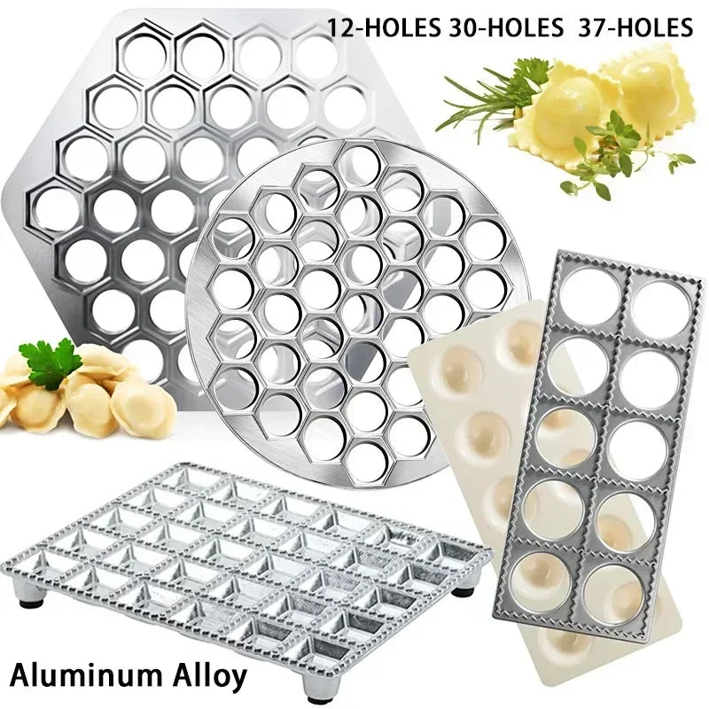 DIY Ravioli Mold Dumpling Mould Dumpling Maker Ravioli Maker Mould Alloy Aluminum Ravioli Stamp Cutter Mold Kitchen Accessories Peaceful Pleasures Health and Wellness