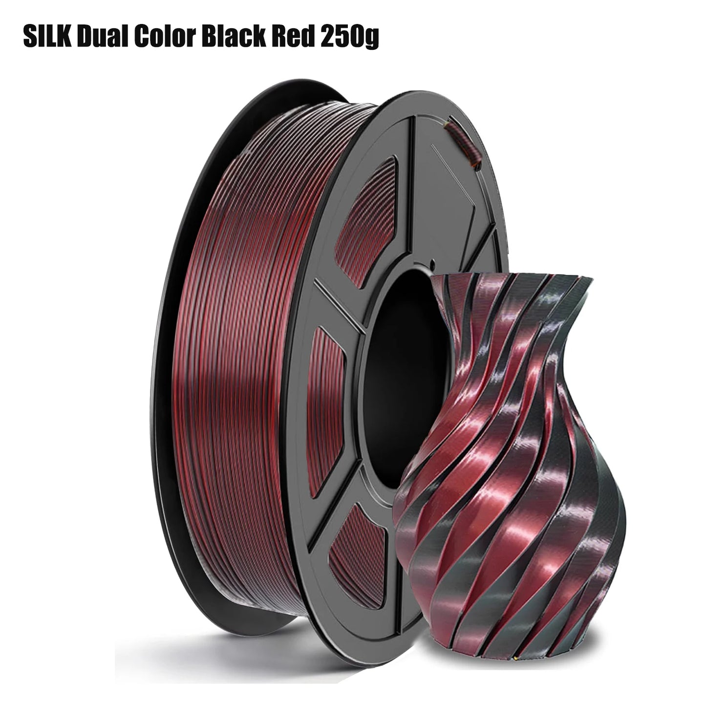 Silk PLA Filament 1.75mm Dual Color Metal Shine | FDM 3D Printer