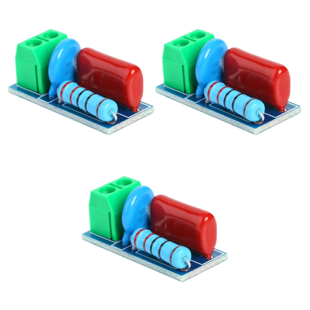 1-5pcs RC Absorption Circuit Module Relay Contact Protection Resistance Surge Module AC/DC 5V-400V Snubber Board Peaceful Pleasures Health and Wellness 3PCS