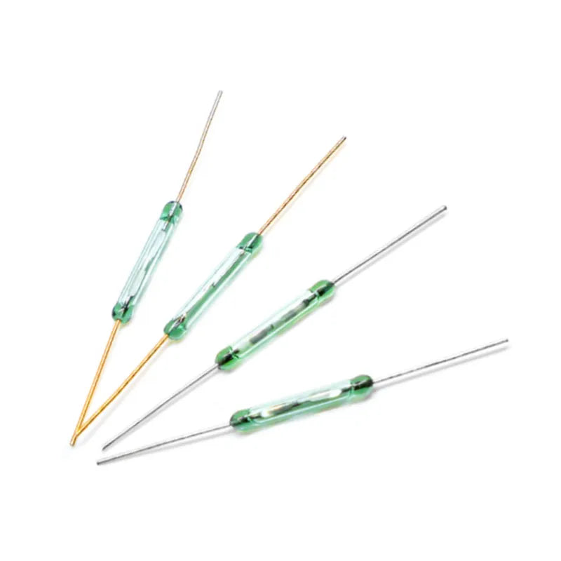 10PCS Reed switch MKA14103 Normally Open 2*14MM Gold / Silver Mka-14103 Magnetic Induction Switchs Peaceful Pleasures Health and Wellness