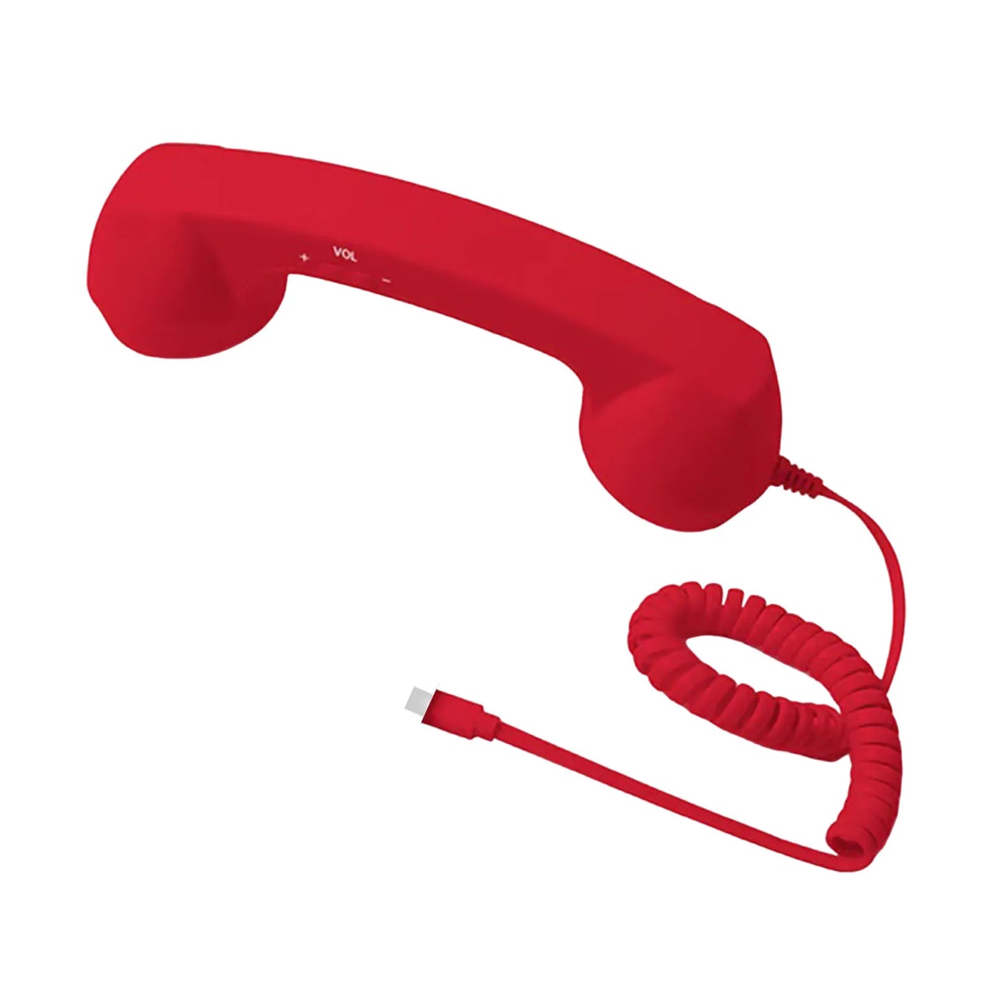 Retro Nostalgic Handset, Type-C Old Fashioned Telephone Receiver, Photography Props Wired Headphones, for iPhone&Android Peaceful Pleasures Health and Wellness Red