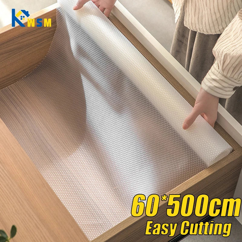 Reusable Non-Slip EVA Drawer Liners – Shelf & Cabinet Mats