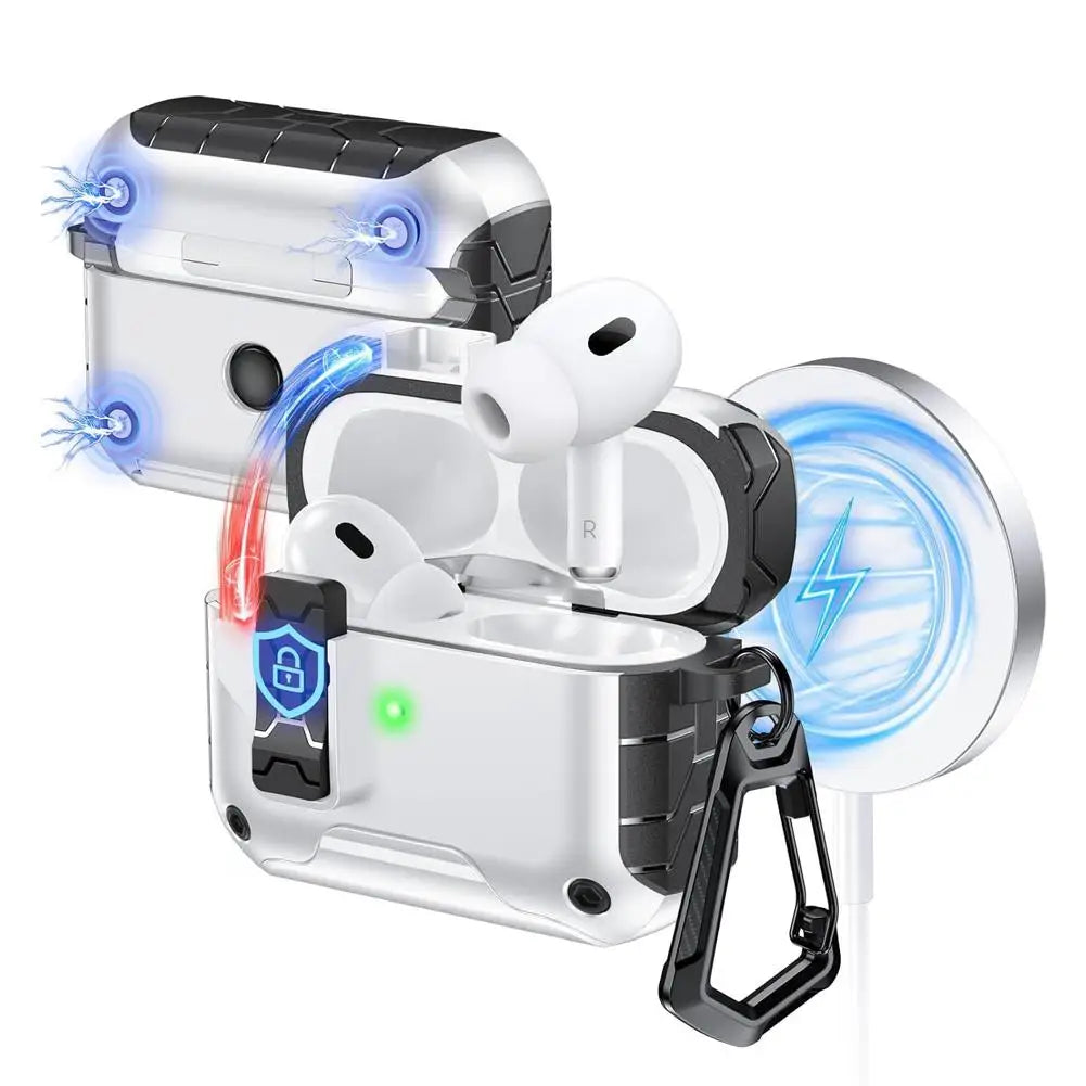 Magnetic Auto-Lock AirPods Pro 3 Case with Phone Stand