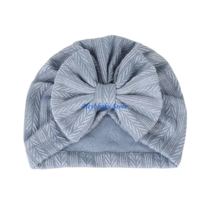 Soft Bow Baby Turban Hat – Unisex Newborn Girls & Boys