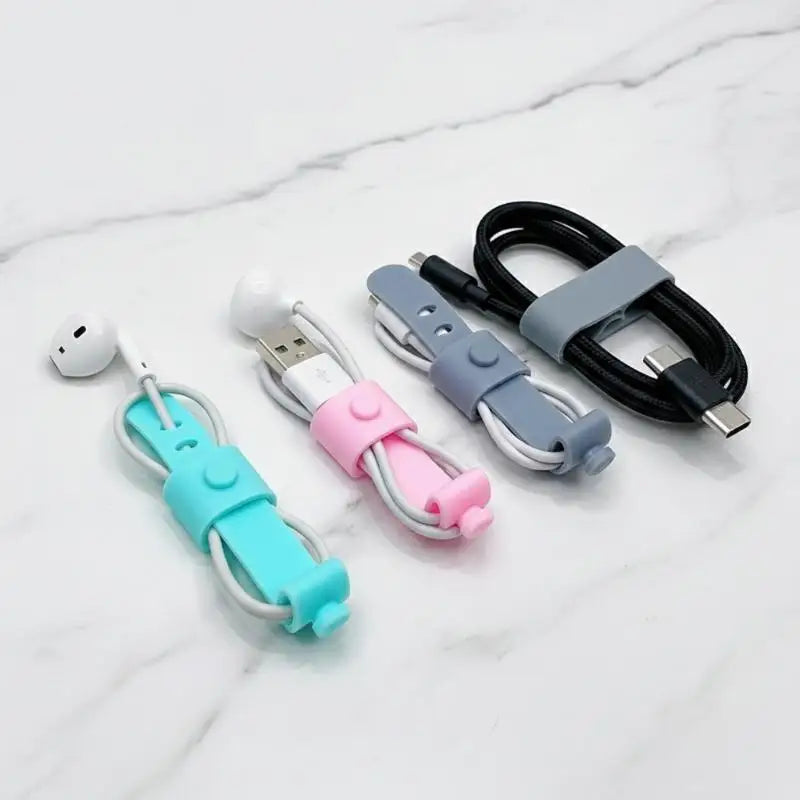 20-Pack Silicone Cable Organizer Ties | Wire & Cord Management