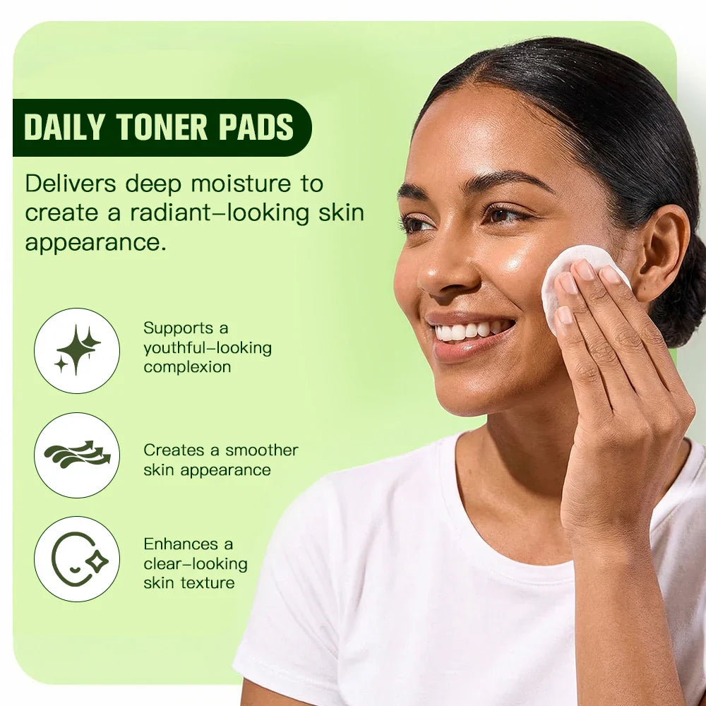 Nicotinamide Brightening Toner Pads – 100 Facial Cotton Pads