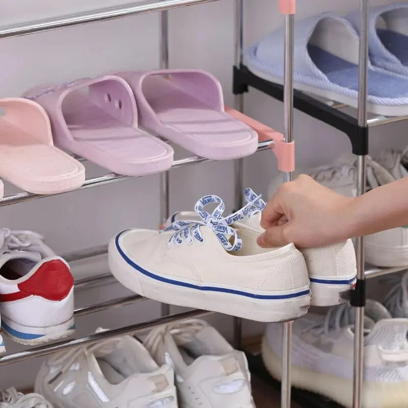 3/4 Shoe Rack Multi Layered And Space Saving Shoe Rack For Simple Household Storage And Storage Three And Four Layer Shoe Racks Peaceful Pleasures Health and Wellness