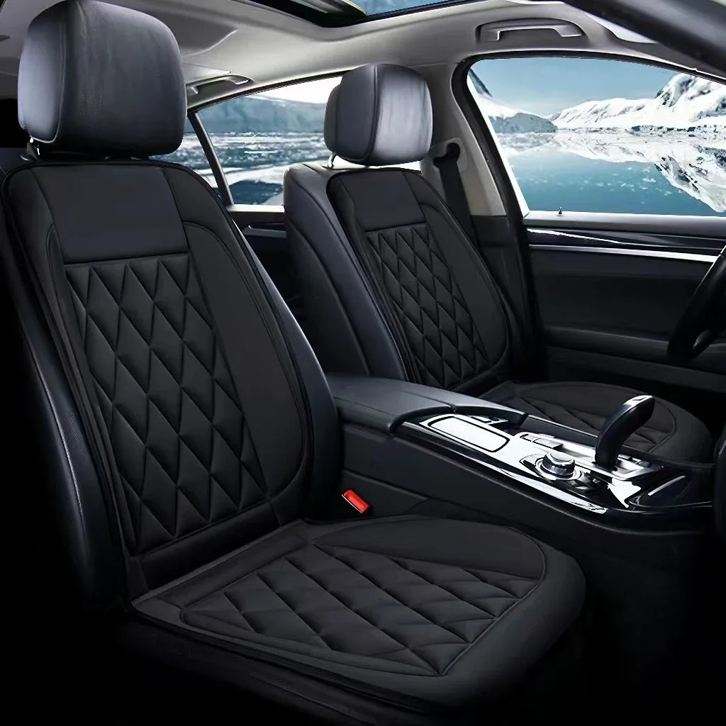 Winter Car Heated Seat Cushion Electric Warm Pad Adjustable 12V Universal Single/Dual Seat Car Use New Model Vehicle Seat Pad Peaceful Pleasures Health and Wellness