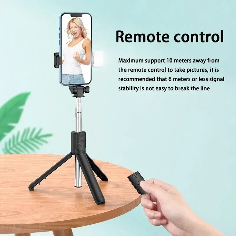 Extendable Selfie Stick Tripod with Phone Tripod for Group Selfies Live Streaming Video Recording Compatible with All Cellphones Peaceful Pleasures Health and Wellness