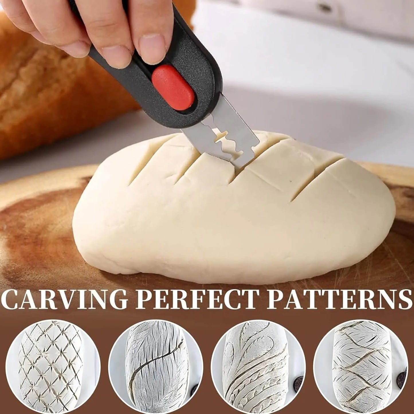 Bread Scoring Lame & 6 Blades – Sourdough & Artisan Baking Tool