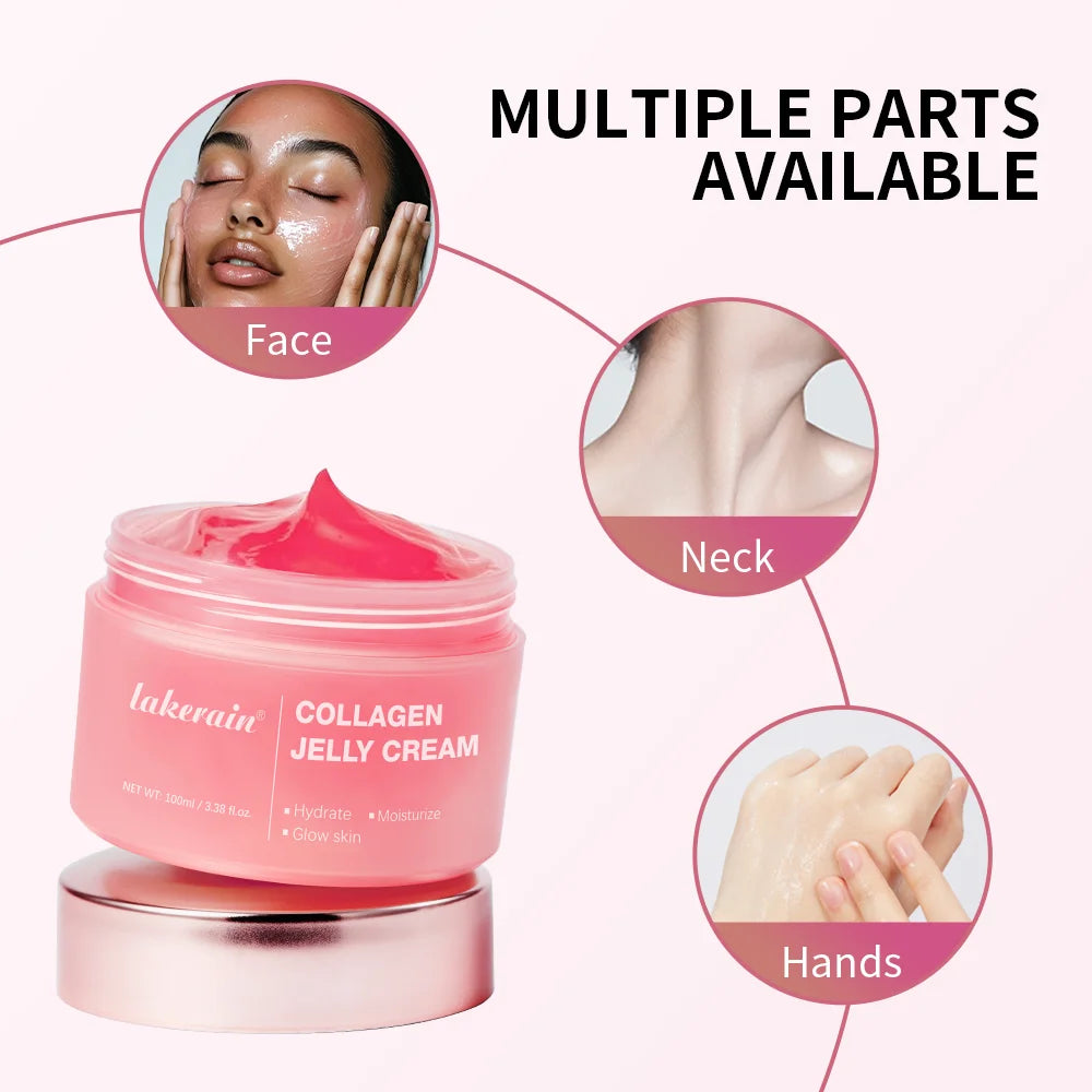 100g Collagen Jelly Cream Hydrolyzed Collagen Soft Moist Jelly Essence Shrinks Pores Moisturizing Smooth Skin Care Products Peaceful Pleasures Health and Wellness