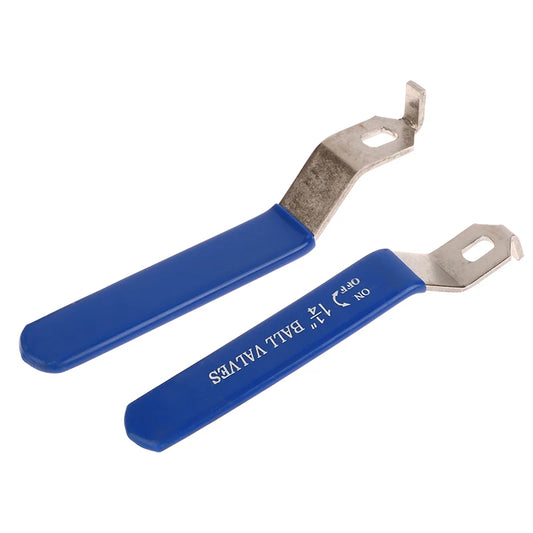12cm-18.4cm Blue Handle Stainless Steel Ball Valve Handle Accessories Water Pipe Valve Switch Handle Wrench Water Pipe Wrench Peaceful Pleasures Health and Wellness