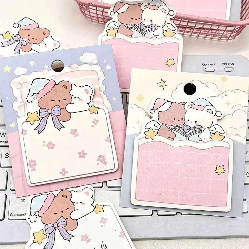 Little Bear Time Cat Alien Convenience Sticker Cute Material Ins