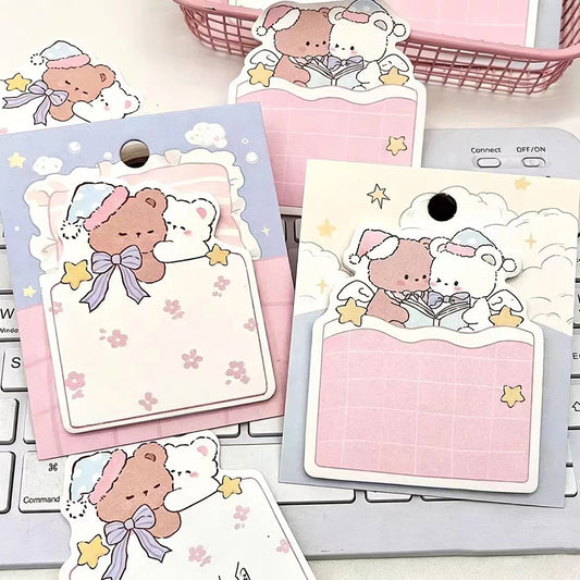 Little Bear Time Cat Alien Convenience Sticker Cute Material Ins Peaceful Pleasures Health and Wellness