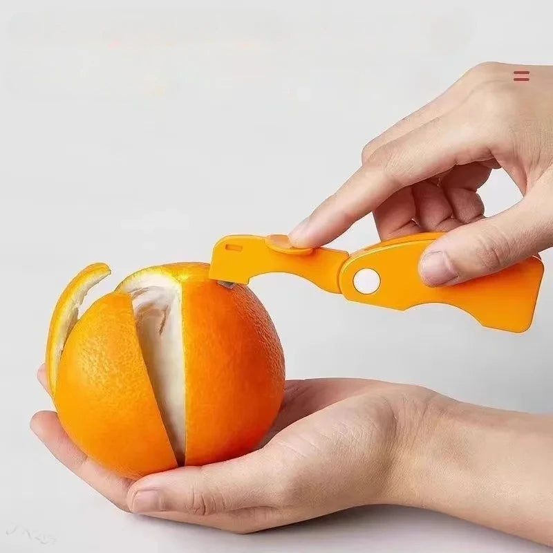 1pc/2pcs peeler,plastic folding handle fruit peeler tool,vegetable and fruit cutter,creative lemon and grapefruit peeler,kitchen Peaceful Pleasures Health and Wellness