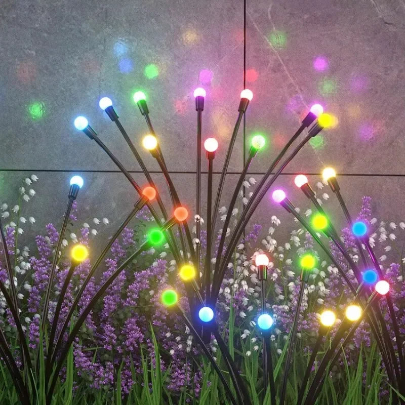 Solar Firefly Garden Lights – Waterproof 6/8/10 LED Swaying Heads