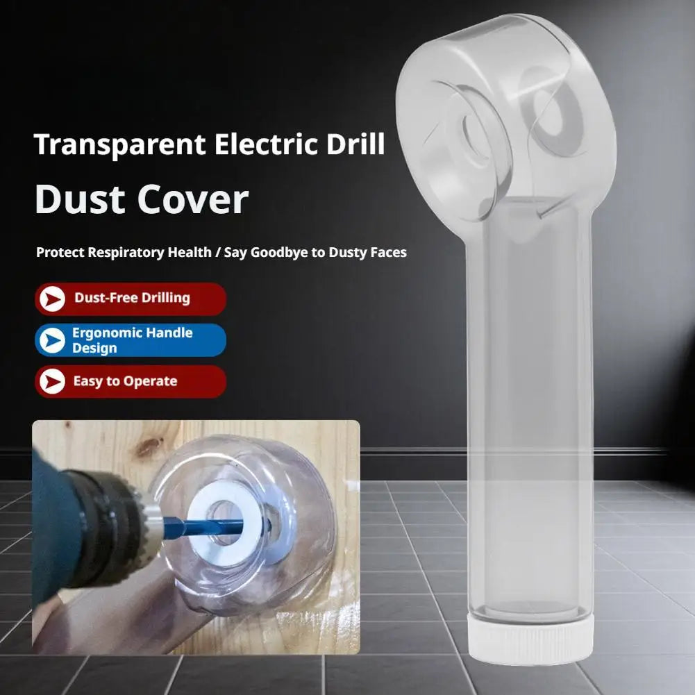 Transparent Electric Drill Dust Cover Box More Efficient Drill Dust Collector Univeral Impact Drill Dust Cover For Decoration Peaceful Pleasures Health and Wellness