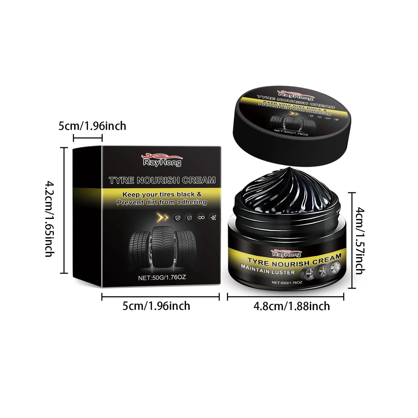 Car Tire Retreading Wax | Wheel Polish & Rim Care – 50g