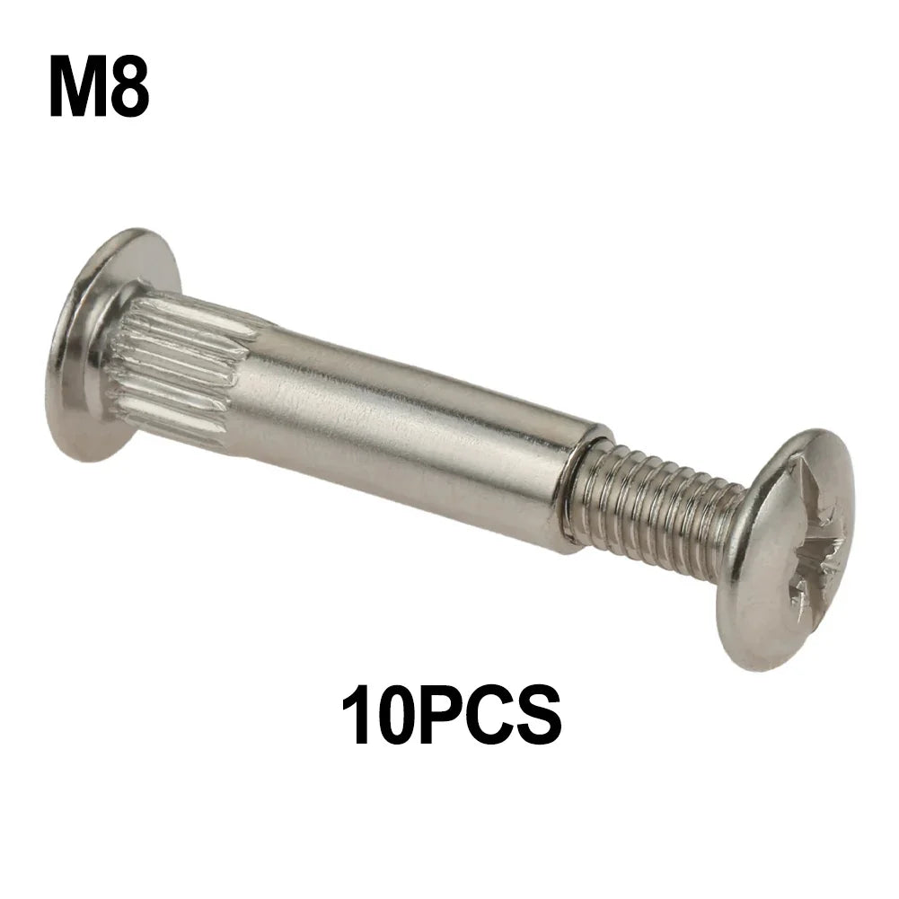 10Pcs M5 M8 Splint Nut Snap Rivet Butt Screw Furniture Bolt