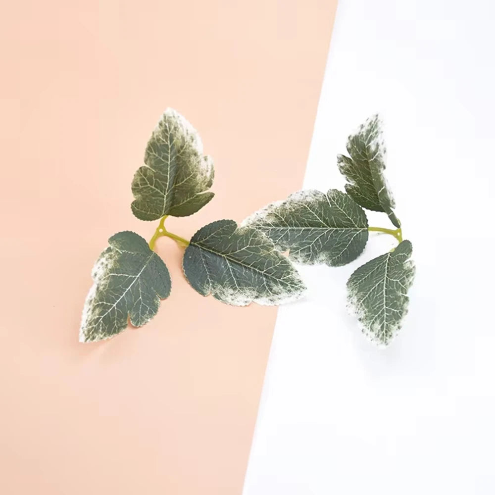 50/100 Pcs Artificial Silk Green Leaves – Wedding & Home Décor