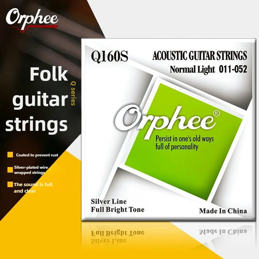 Guitar Accessories Orphee Strings Q Silver Plated Acoustic Peaceful Pleasures Health and Wellness Q160S