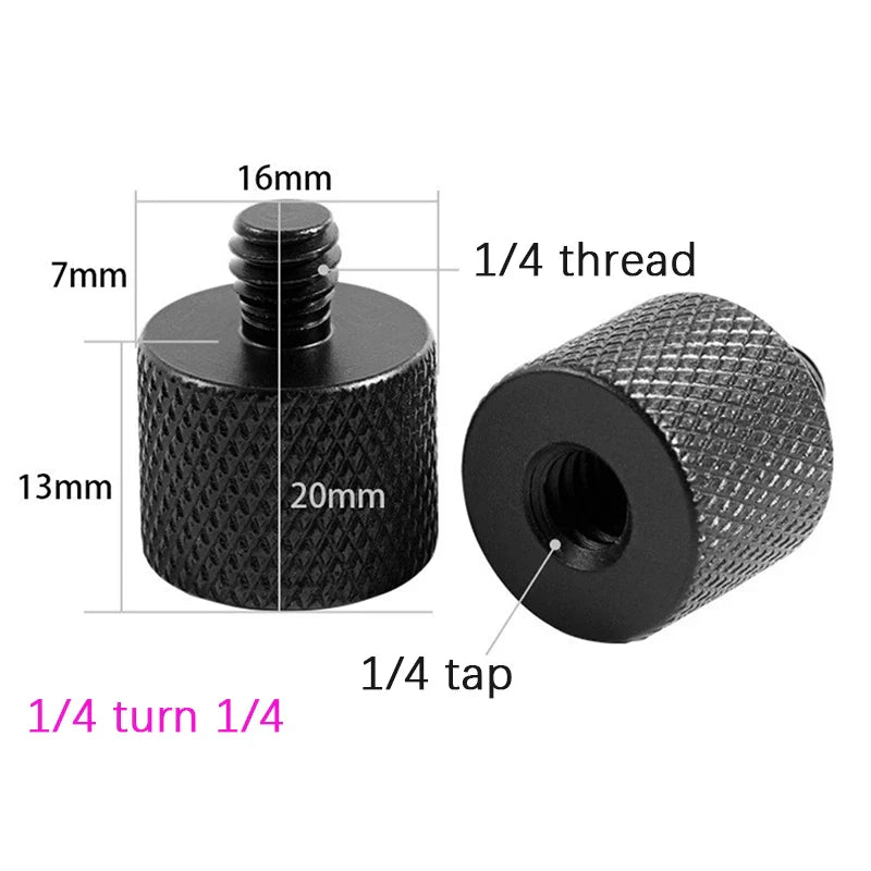 Camera Screw Adapter 5/8 to 3/8 to 1/4" | Tripod & Monopod Mount