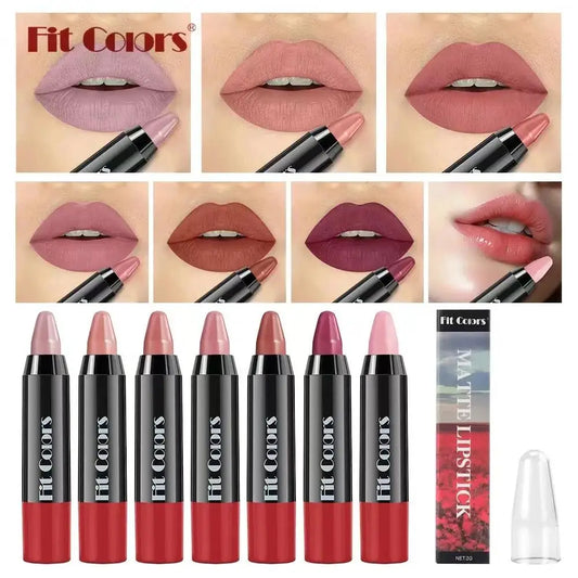 Fit Colors Matte Lip Liner Crayon – Waterproof Long-Lasting Matte Lip Liner Crayon Oasis Select