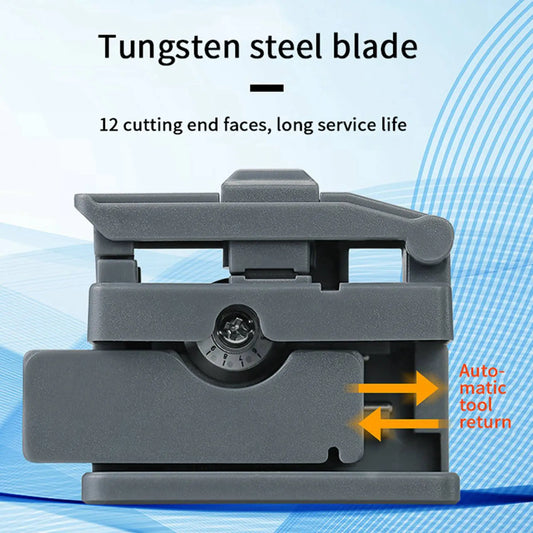 A36T-2Pcs AUA-X01 FTTH MINI Optical Fiber Cleaver ABS Small High Precision Fiber Cutter Cable Cold Connection Cutting Tool Peaceful Pleasures Health and Wellness Photo Color