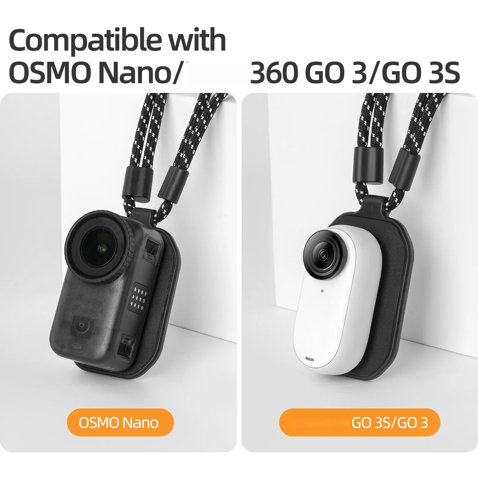 Magnetic Neck Strap Mount For DJI OSMO Nano For Insta360 GO 3/3S First-Person Shooting For Insta360 Mic AIR Microphone Peaceful Pleasures Health and Wellness