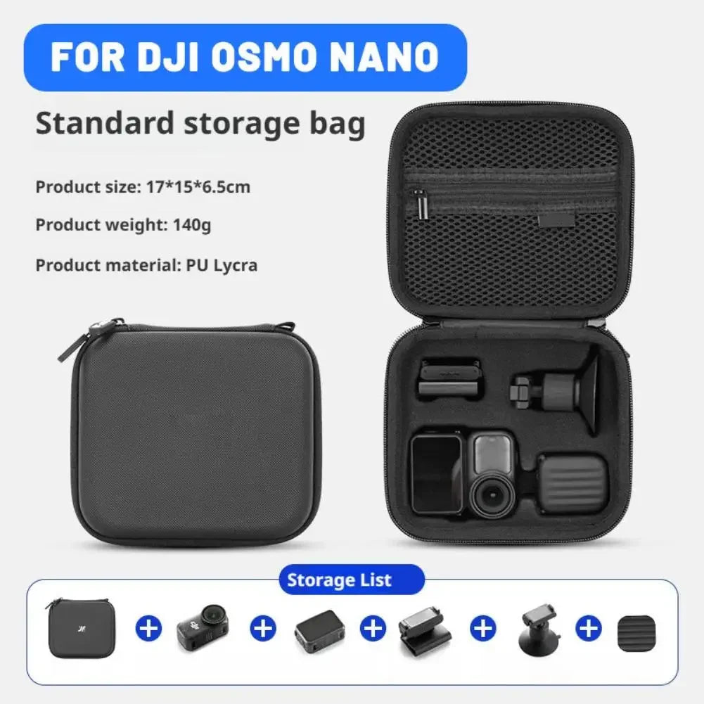 Hard Shell Carrying Case for DJI OSMO Nano Action Camera Shockproof Portable Travel Storage Box Protective Bag Accessories Peaceful Pleasures Health and Wellness