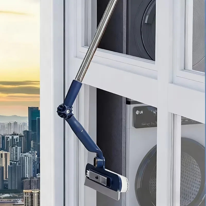 Double-Sided High-Rise Window Cleaner 120cm Squeegee Tool