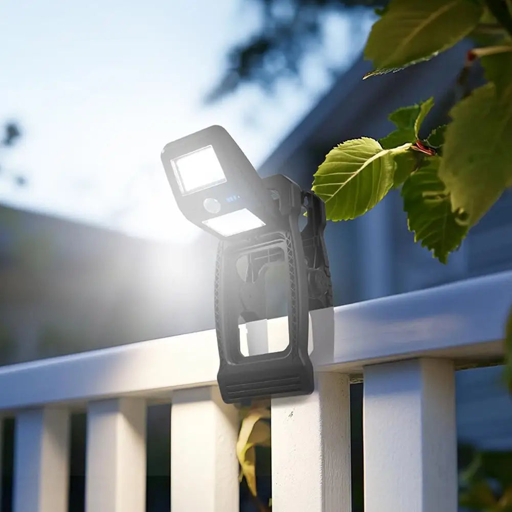 Clip-On Solar Motion Light IP65 Waterproof | 1200mAh PIR Sensor